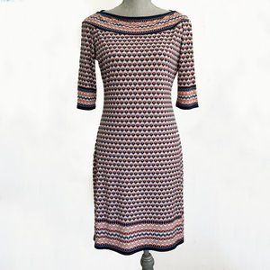 Max Studio Womens Shift Dress Medium 3/4 Sleeves